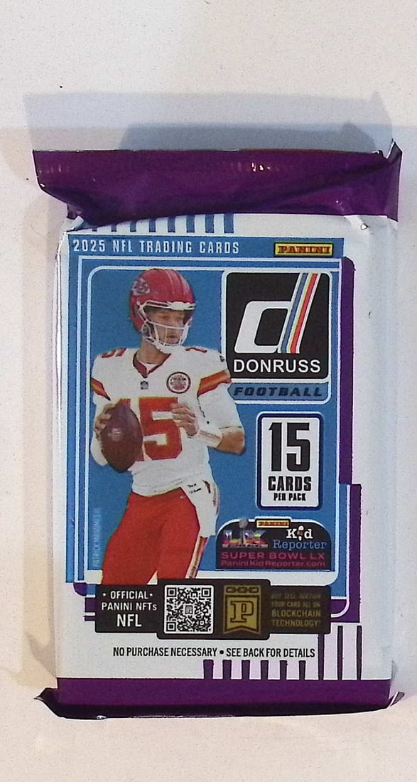 2025 Donruss Football Blaster Box Pack Cam Ward, Emeka Egbuka, Ashton Jeanty, Travis Hunter, Omarion (1 of 1)