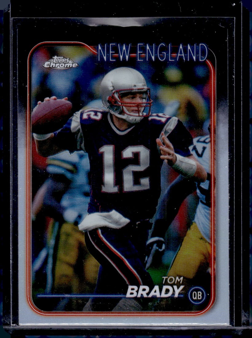Tom Brady Refractor 2024 Topps Chrome #120 New England Patriots (1 of 2)