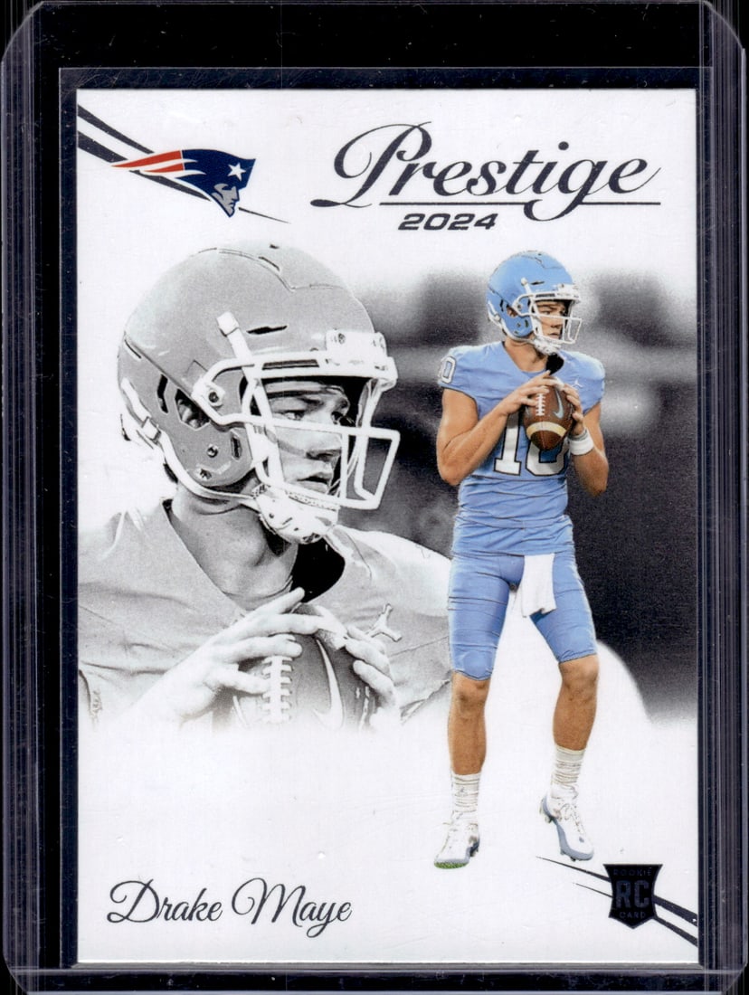 Drake Maye Rookie Card 2024 Panini Prestige #304 New England Patriots (1 of 2)
