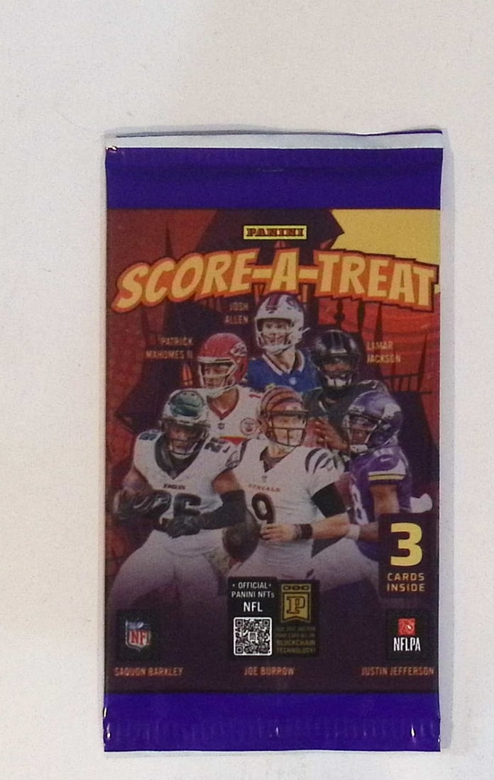 2025 Panini Score A Treat Football Cards Retail Pack, Sports Cards Cam Ward, Travis Hunter, Shedeur: Panini Football NFL Trading & Sports Card, Sports Cards for Sale Near Me, Rookie Cards in this Set are CJ Stroud, Bijan robinson, Bryce Young, Jordan Addison, Jaxson Smith-Njigba, Auction Memorabilia