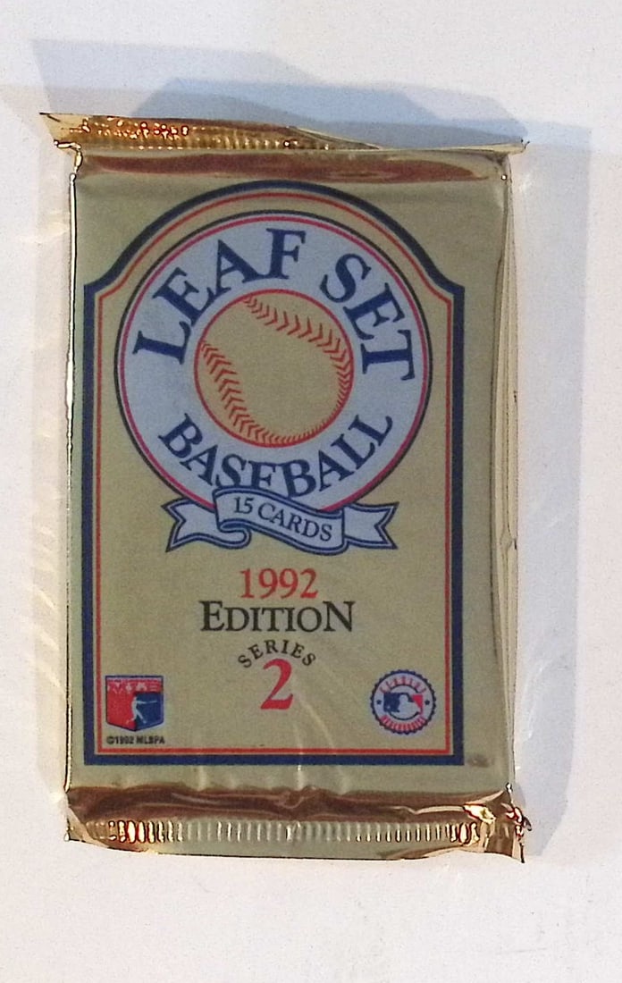 1992 Edition Leaf Set Series 2 Baseball Retail Box Wax Pack (1 of 1)