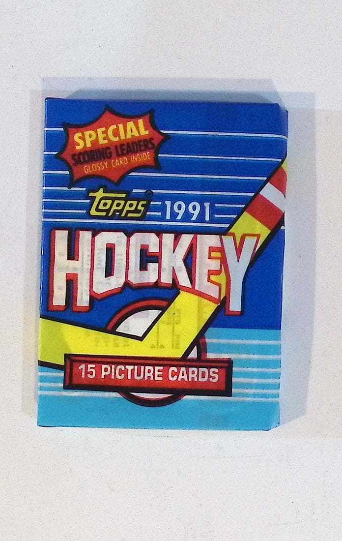 1991 Topps Hockey Card Retail Box Wax Pack Sports Cards (1 of 1)