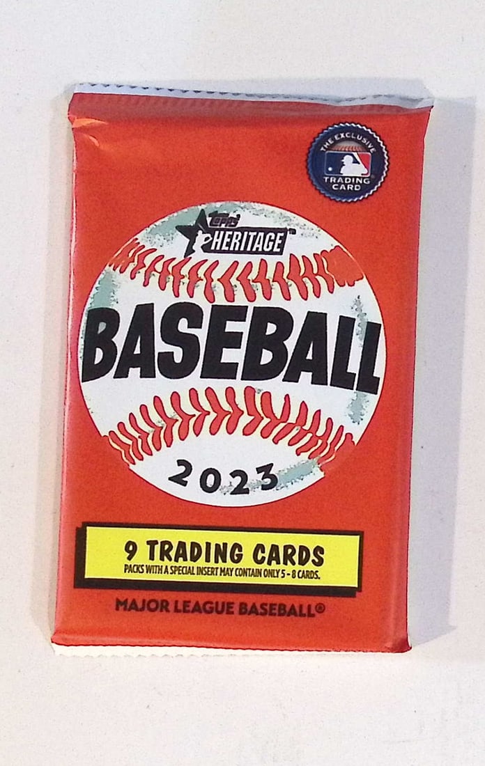 2023 Topps Heritage Baseball Card BLASTER BOX PACK, Sports Cards, Rookie Cards, MLB Trading Cards (1 of 1)