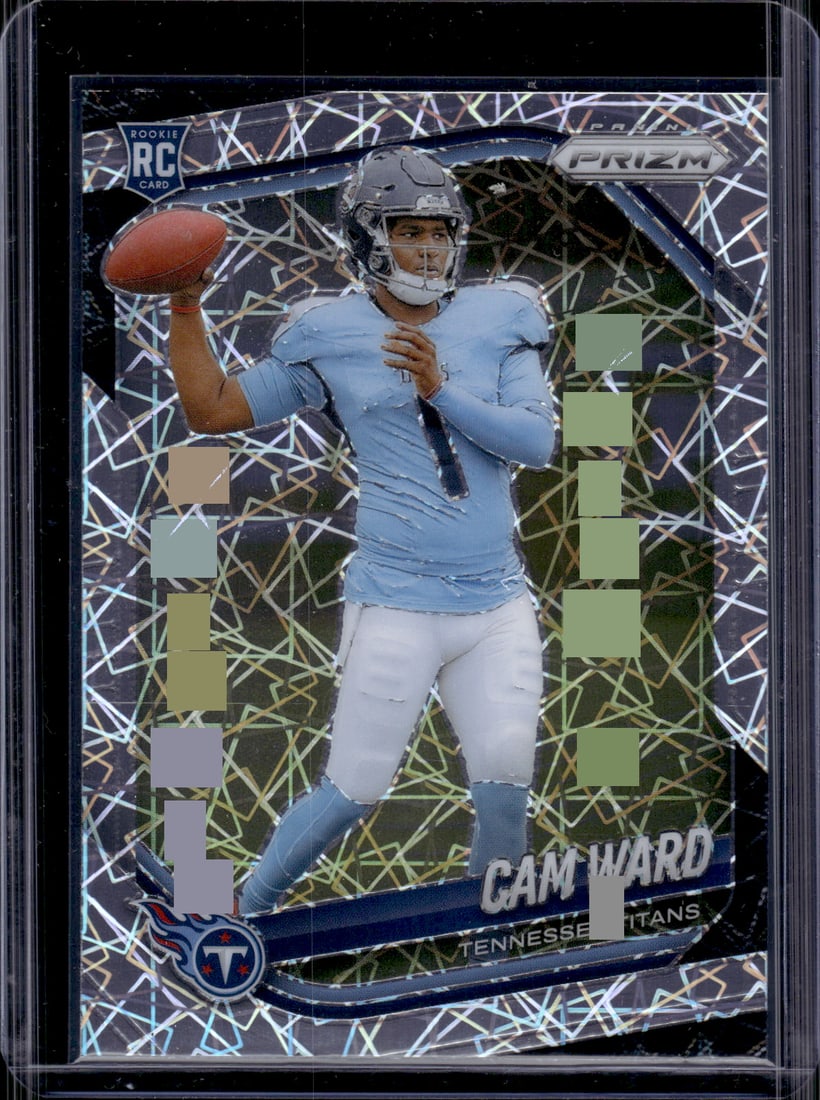 Cam Ward Rookie Card Lazer Prizm 2025 Panini Prizm #352 Tennessee Titans (1 of 2)