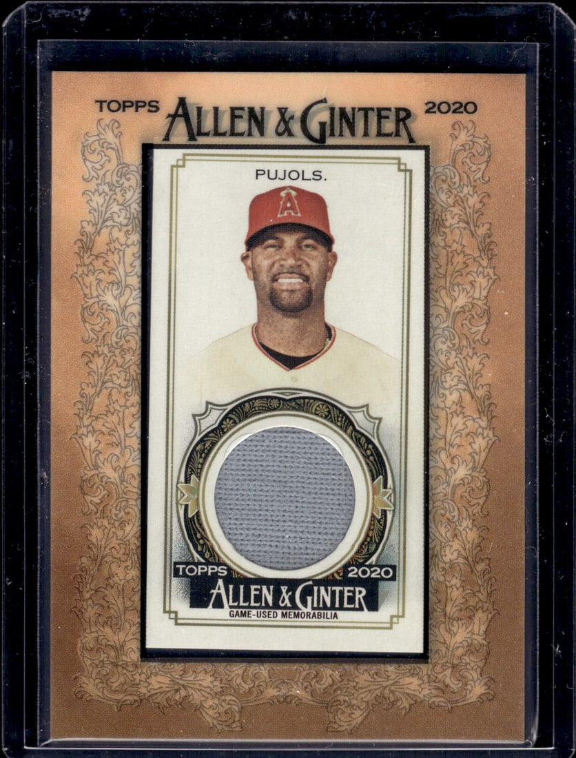 Albert Pujols Game Used Patch 2020 Allen & Ginter #MFR-APU St. Louis Cardinals (1 of 2)