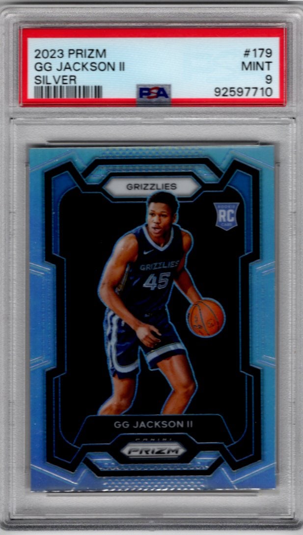 GG Jackson Rookie Card Silver Prizm 2023-24 Panini Prizm #179 PSA 9 Memphis Grizzlies (1 of 2)
