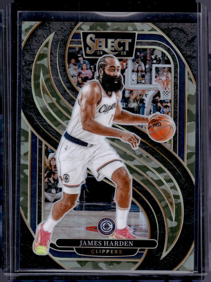 James Harden Camo Prizm /125 2024-25 Select #103 Clippers, Rockets (1 of 2)