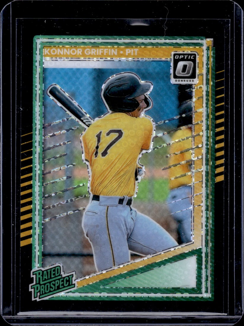 Konnor Griffin Rated Prospect Black Circles Prizm 2025 Donruss Optic #123 Pirates (1 of 2)