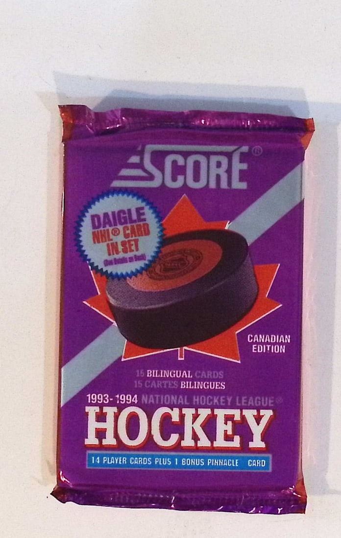 1993-94 Score Bilingual Canadian Edition Hockey Retail Box Pack (1 of 1)