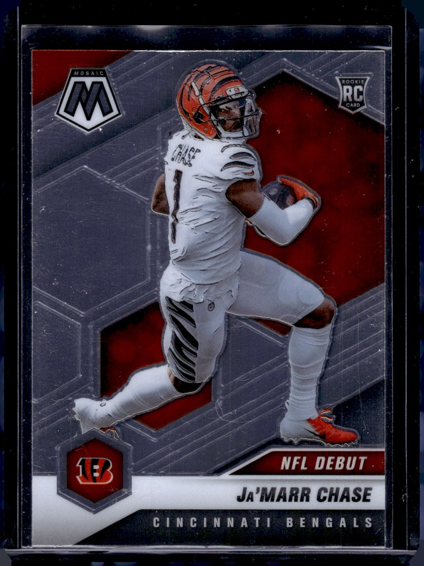 Ja'Marr Chase Rookie Card 2021 Mosaic #247 Bengals (1 of 2)