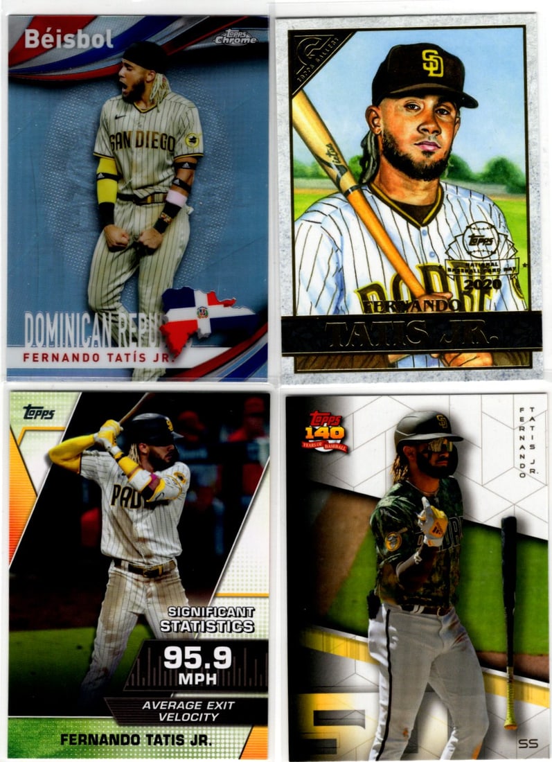 Lot of 4 Fernando Tatis Jr. Baseball Cards. All Different, See Pictures (1 of 2)