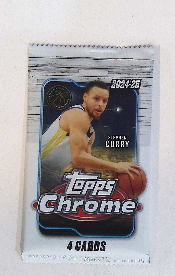 2024-25 Topps Chrome Basketball Cards BLASTER BOX PACK (1 of 1)