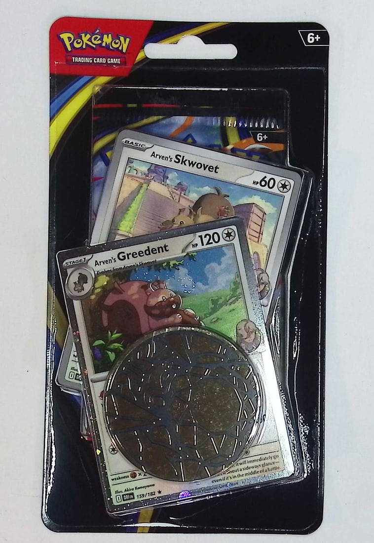 Pokemon Mega Evolutions Phantasmal Flames Single Booster Blister Hanger w/ 1 Coin & 2 Promo Cards (1 of 2)