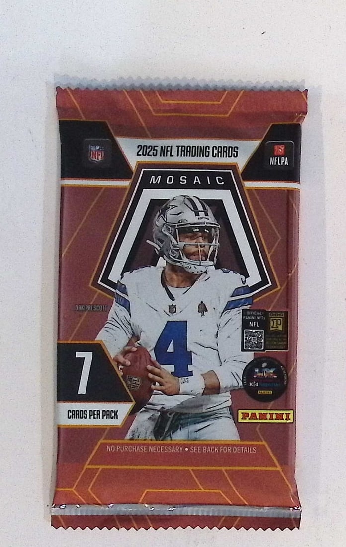 2025 Panini Mosaic Football MEGA BOX PACK - Cam Ward, Emeka Egbuka, Ashton Jeanty, Travis Hunter,: Panini Football NFL Trading & Sports Cards, Rookie Cards in this set are Ja' Marr Chase, Trevor Lawrence, Devonta Smith, Jaylen Waddle, Travis Etienne, Justin Fields, Sports Cards for Sale Near Me, Au
