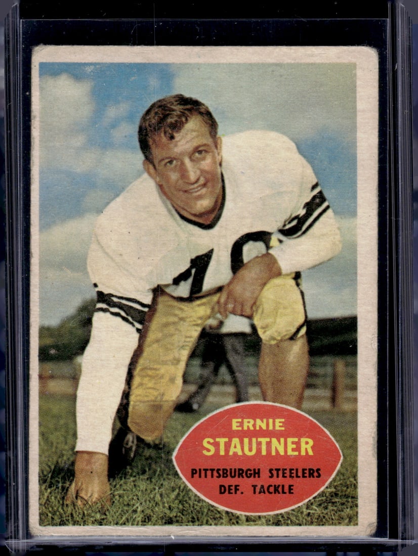 Ernie Stautner 1960 Topps #101 Pittsburgh Steelers Vintage Football Card (1 of 2)