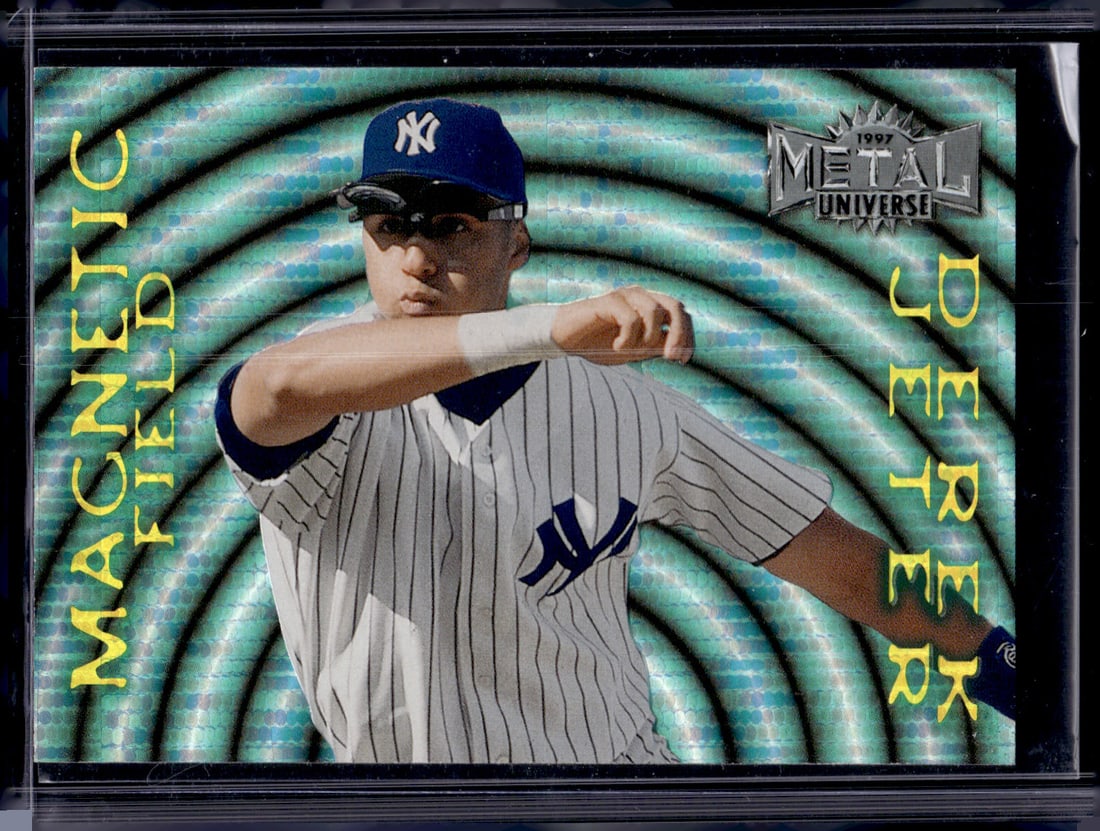 Derek Jeter Magnetic Field 1997 Metal Universe #5 New York Yankees (1 of 2)