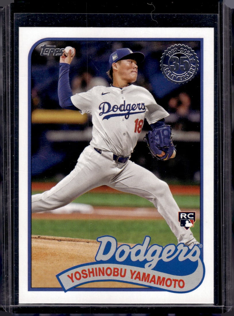 Yoshinobu Yamamoto Rookie Card 35th Anniversary 2024 Topps Update #89US-29 Dodgers (1 of 2)