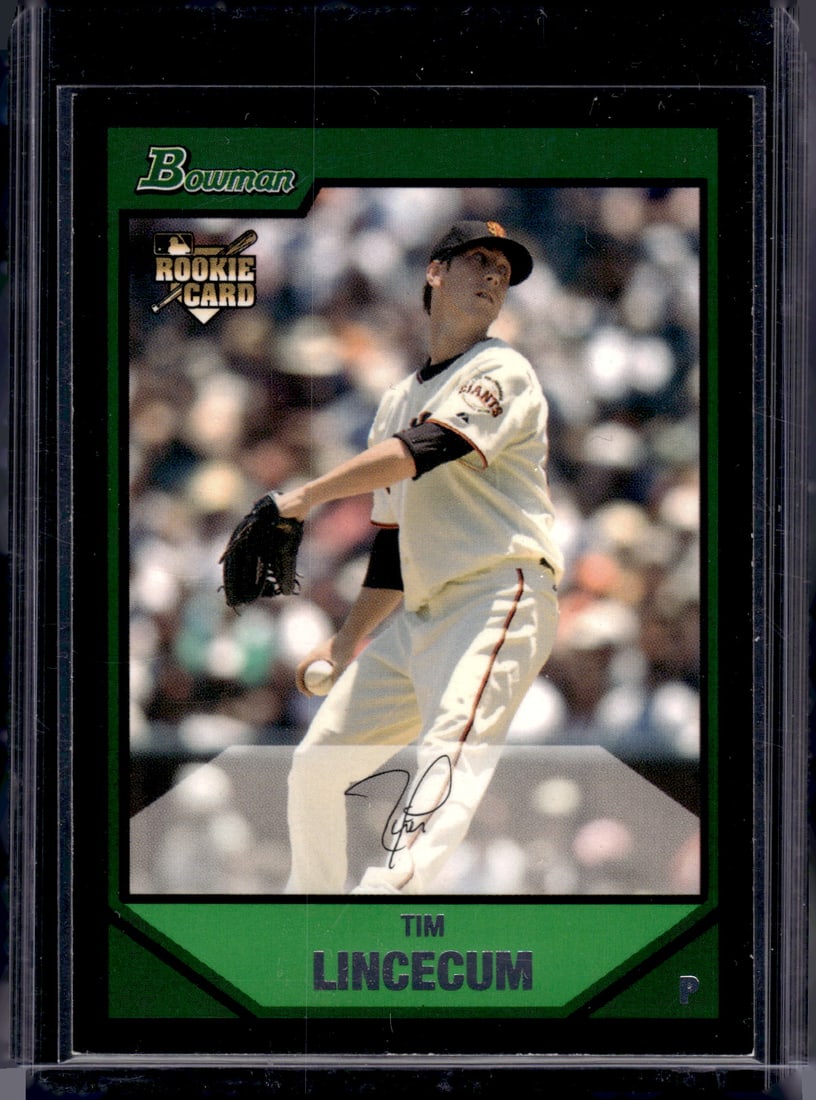 Tim Lincecum Rookie Card 2007 Bowman #BDP11 San Francisco Giants (1 of 2)