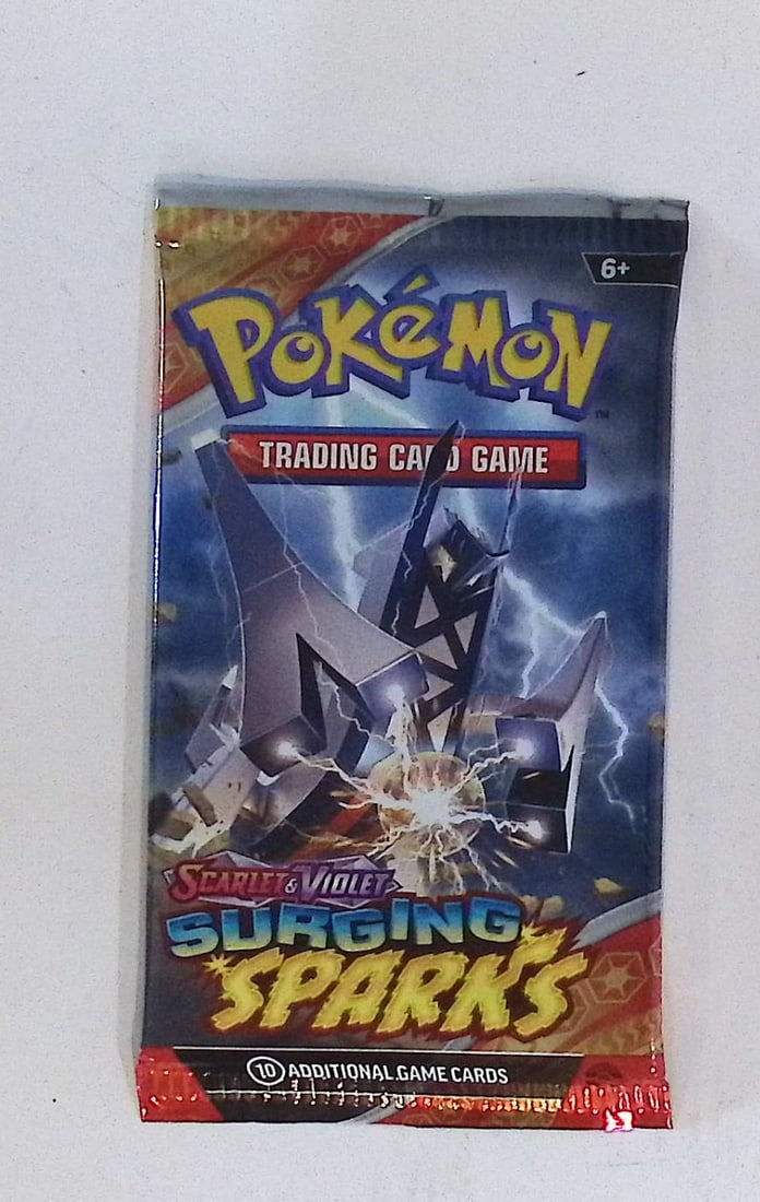 Pokemon Scarlet & Violet Surging Sparks 10 Card TCG Booster Pack, Charizard, Pikachu, Holo (1 of 1)