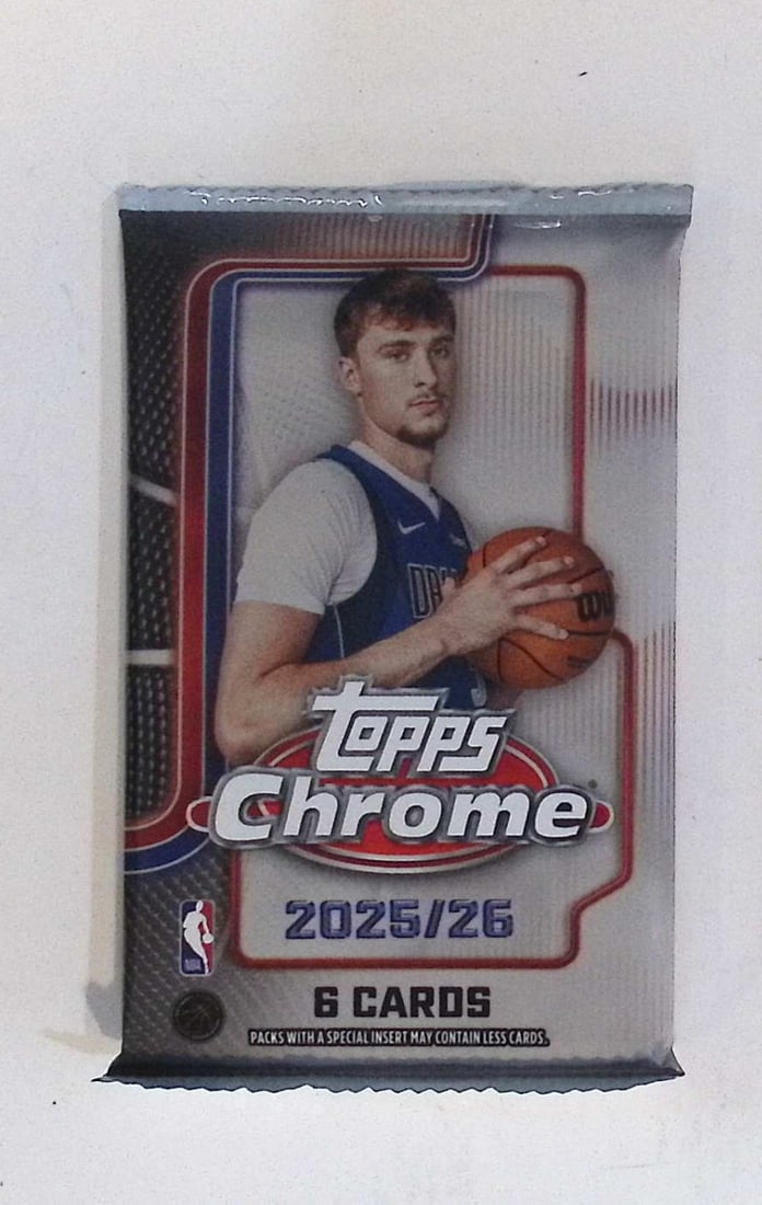 2025 Topps Chrome Basketball Cards MEGA BOX PACK - Cooper Flagg Rookie Card (1 of 1)