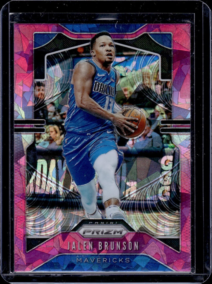 Jalen Brunson Pink Cracked Ice 2019-20 Panini Prizm #78 Mavericks, Knicks (1 of 2)