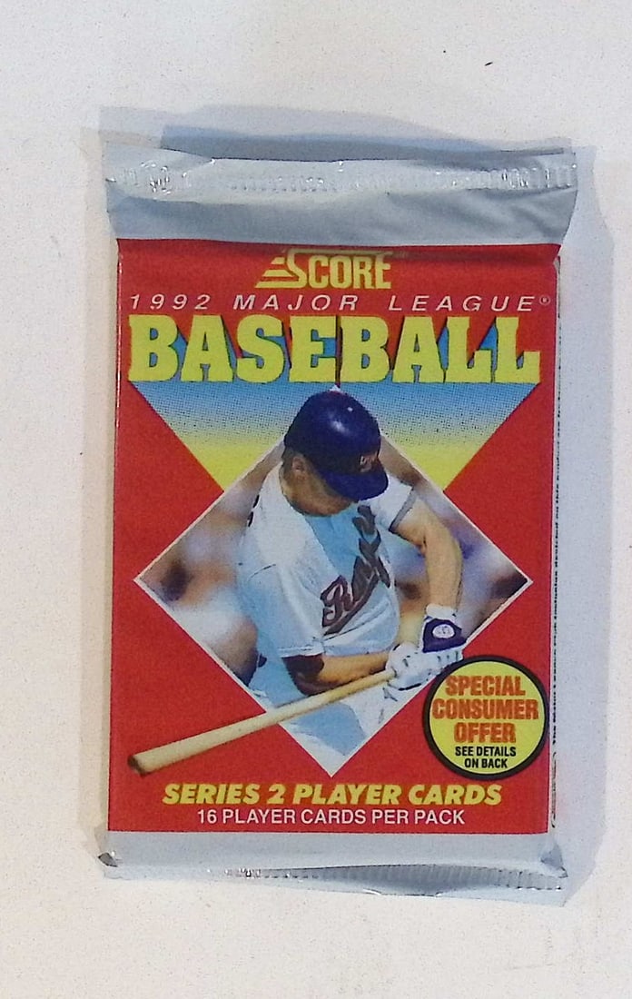 1992 Score Series 2 Vintage Baseball Cards Retail Box Pack, Sports Cards (1 of 1)