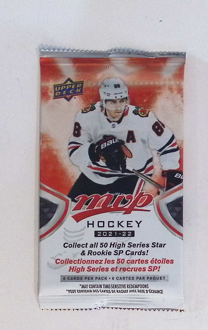 2021-22 Upper Deck MVP Hockey Cards High Series HOBBY BOX PACK Sports Cards (1 of 1)
