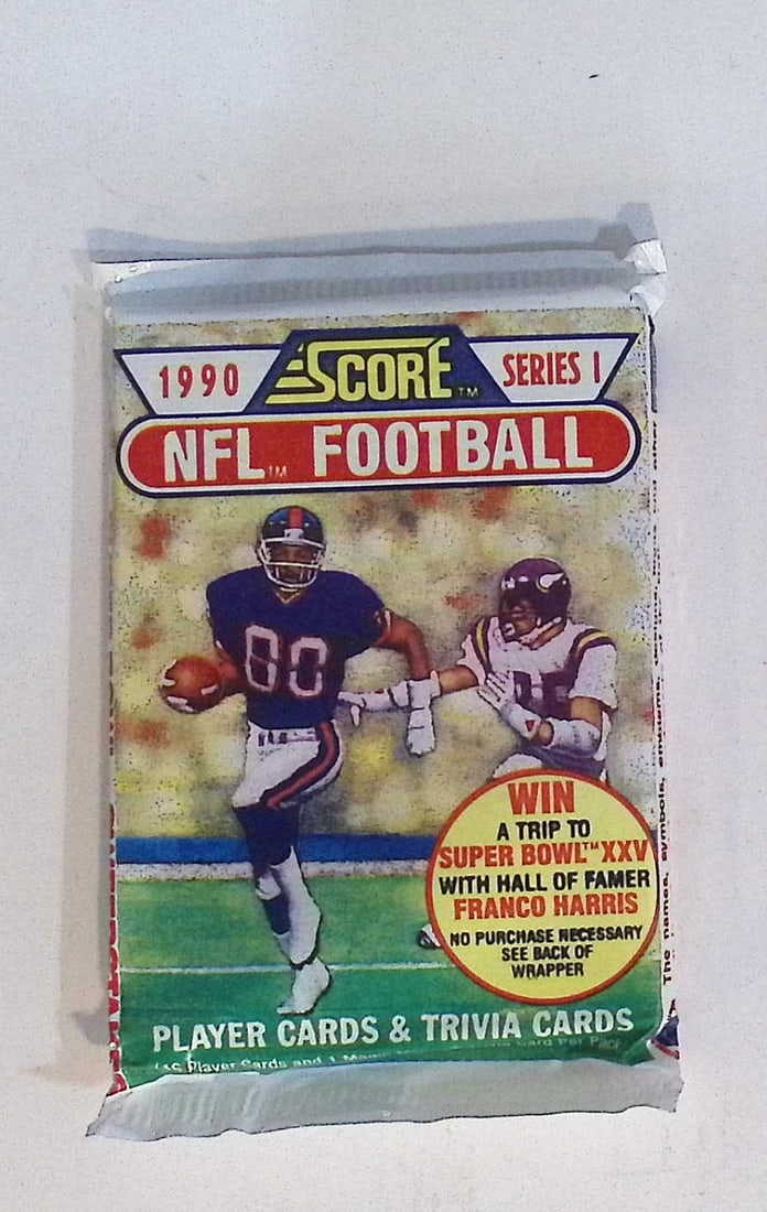 1990 Score Series 1 Vintage Football Card Factory Sealed Retail Box Pack Sports Card (1 of 1)