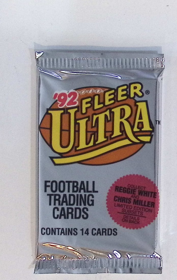 1992 Fleer Ultra Vintage Football Cards Retail Box Pack Sports Cards Rookie Cards: Fleer Vintage Football NFL Trading & Sports Cards, Superbowl Memorabilia, Old Sports Cards for Sale Near Me, Emmitt Smith, Dan Marino, Joe Montana, John Elway, Valuable Auction Memorabilia Lots for Sa