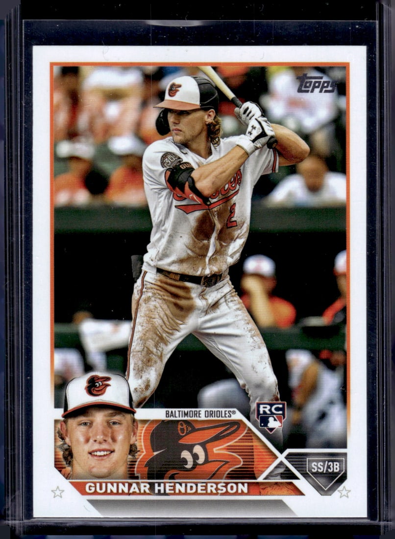 Gunnar Henderson Rookie Card 2023 Topps #206 Baltimore Orioles (1 of 2)