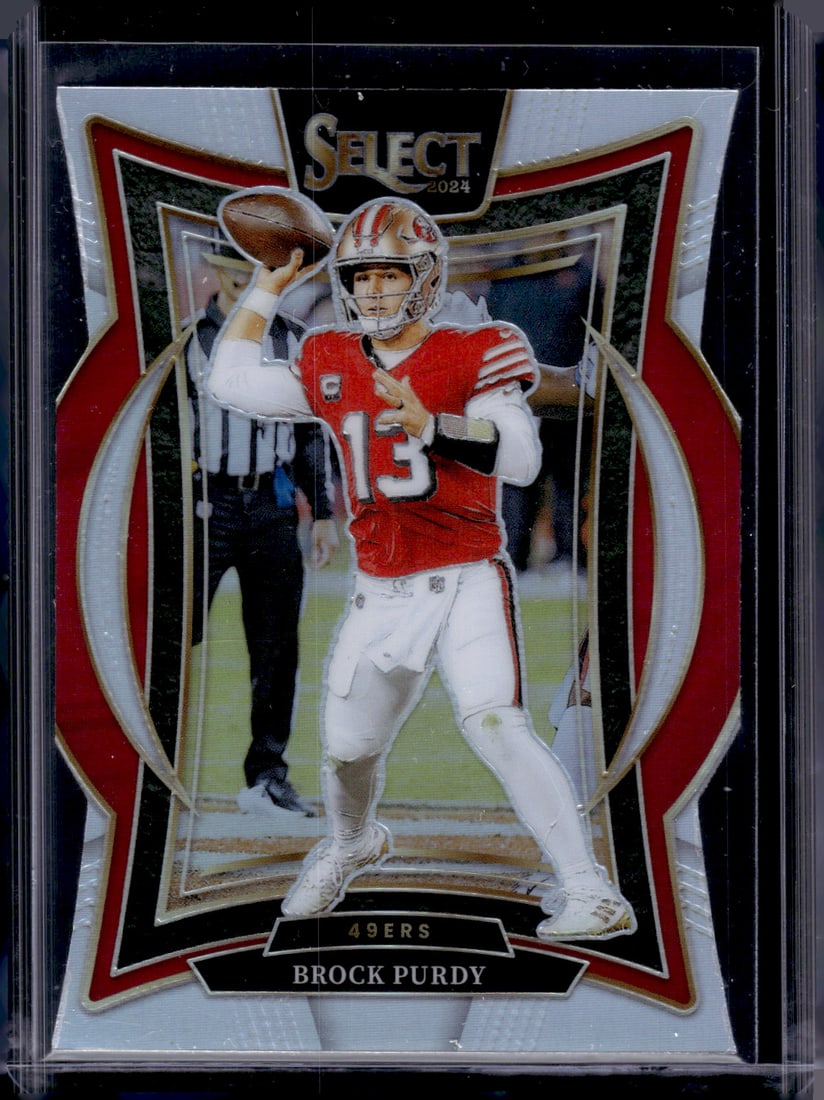 Brock Purdy Silver Prizm Die Cut 2024 Select #37 San Francisco 49ers (1 of 2)