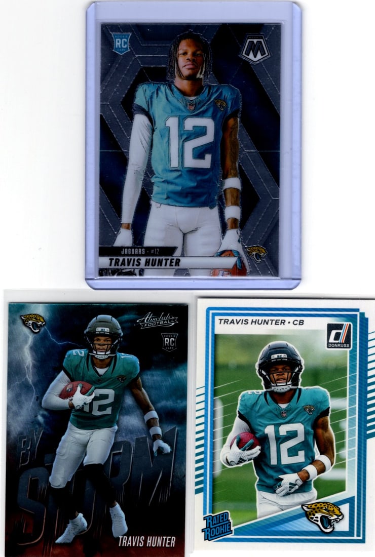 Lot of 3 Travis Hunter Rookie Cards. All Different, See Pictures (1 of 2)