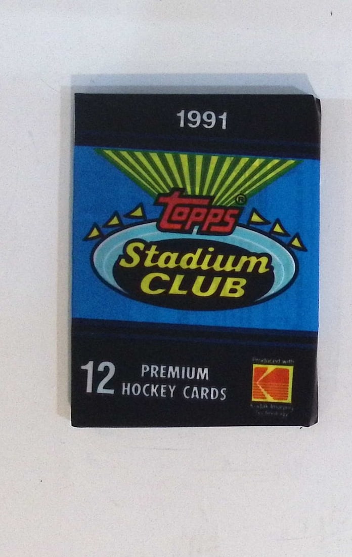 1991 Topps STADIUM CLUB Hockey Cards Retail Box Wax Pack NHL Trading Cards (1 of 1)