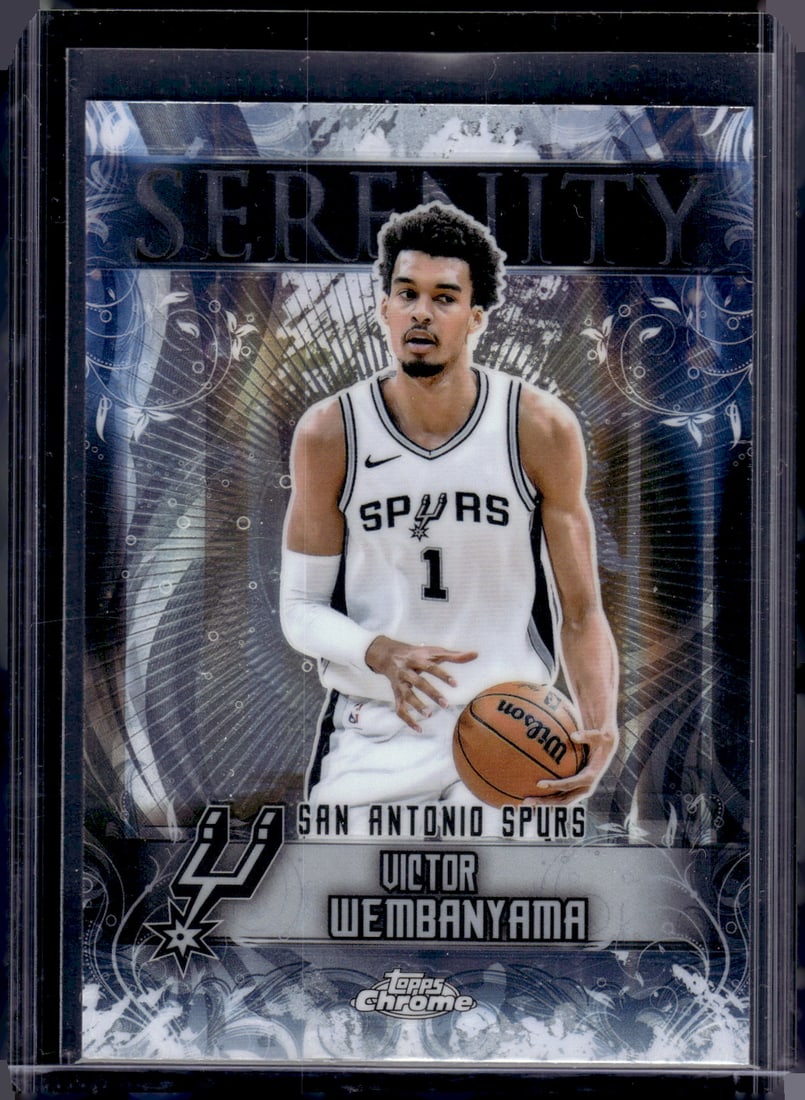 Victor Wembanyama Serenity 2025-26 Topps Chrome #SY-1 San Antonio Spurs (1 of 2)