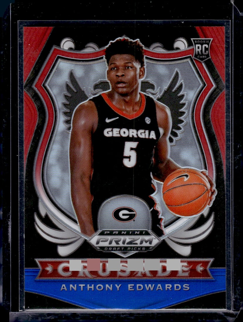 Anthony Edwards Rookie Card Red White Blue Prizm 2020 Prizm Draft Picks #81 (1 of 2)