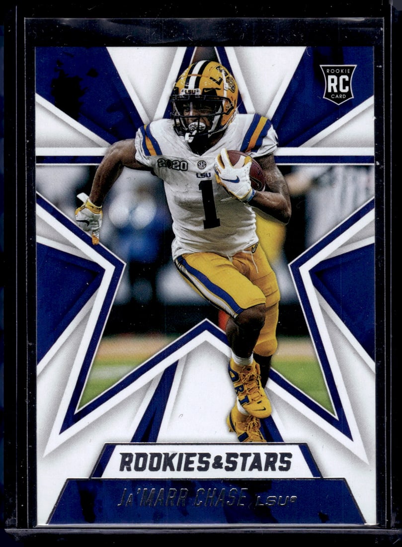 Ja'Marr Chase Rookie Card 2021 Rookies & Stars #305 LSU Tigers, Bengals (1 of 2)
