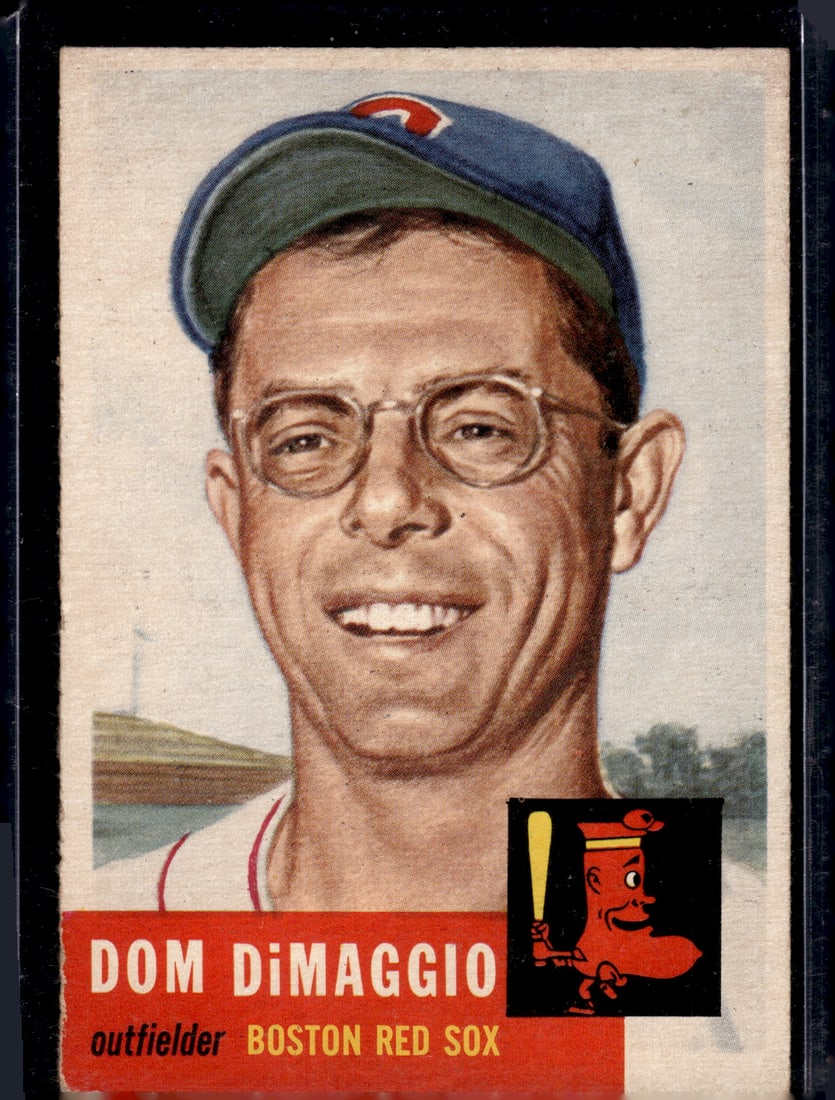 Dom DiMaggio 1953 Topps #149 Boston Red Sox Vintage Baseball Card (1 of 2)