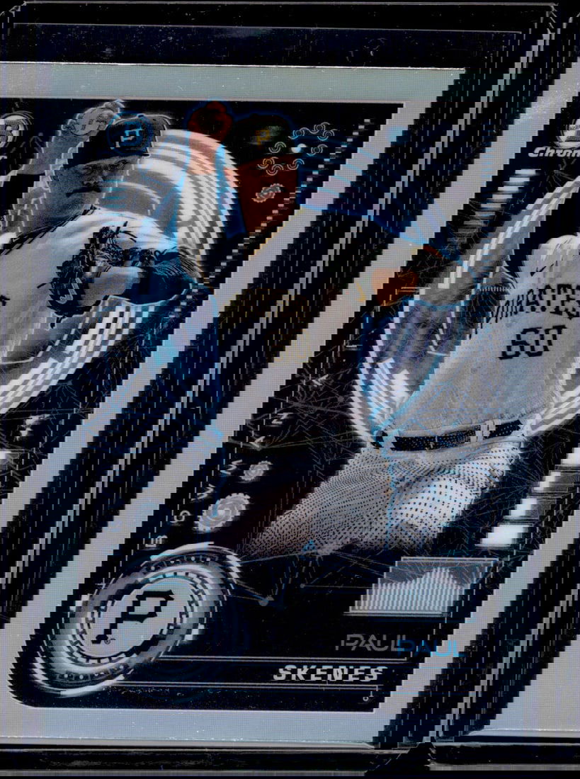 Paul Skenes AI Refractor 2024 Bowman Chrome #BAI-15 Pittsburgh Pirates (1 of 2)