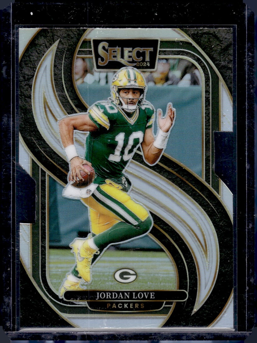 Jordan Love Silver Prizm Die Cut 2024 Select #172 Green Bay Packers (1 of 2)