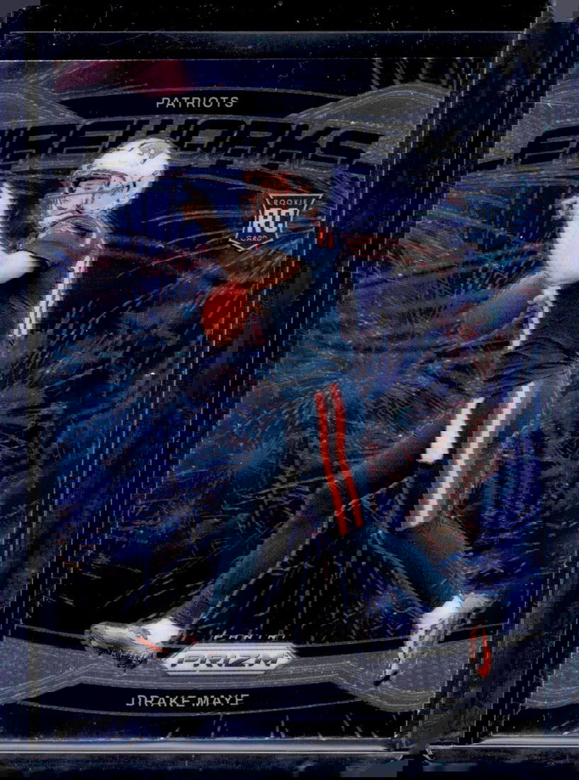 Drake Maye Rookie Card Fireworks 2024 Panini Prizm #22 New England Patriots (1 of 2)