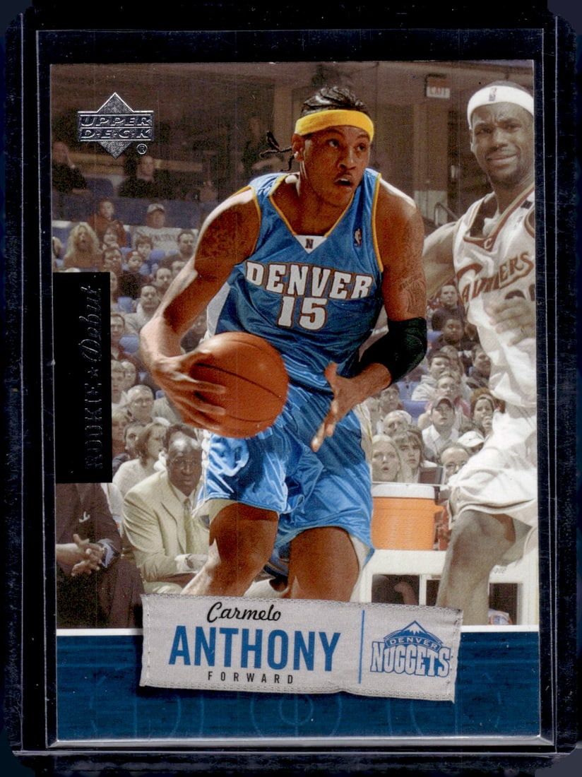 Carmelo Anthony Rookie Debut (LeBron Also on Card) 2005-06 Upper Deck #21 (1 of 2)
