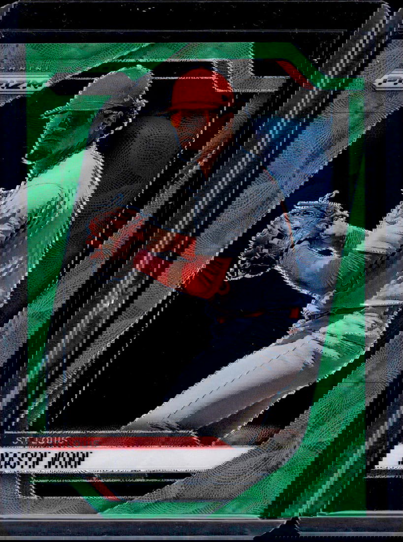 Masyn Winn Green Scope /75 2025 Panini Prizm #126 St. Louis Cardinals: Panini Baseball MLB Trading & Sports Cards, Sports Cards for Sale Near Me, Prizm, Mosaic, Select, SP, SSP, Auction Memorabilia Lots for Sale On Line, World Series & Hall of Fame Players