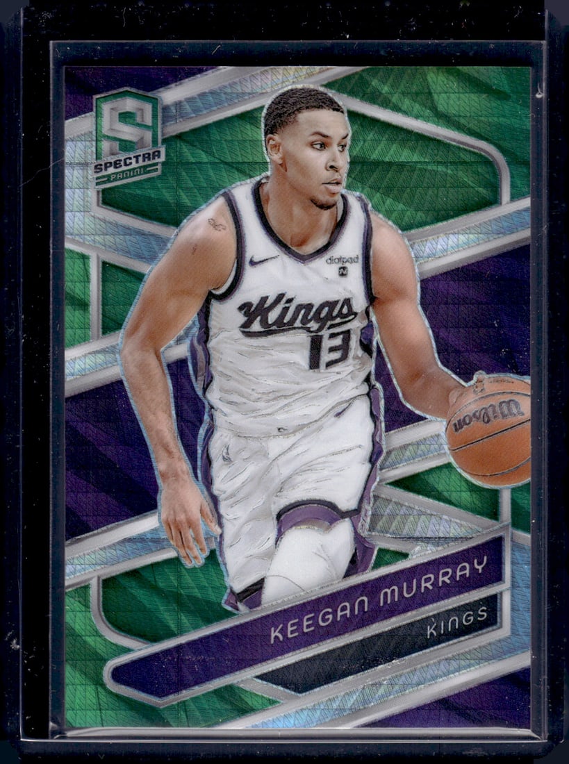 Keegan Murray Green International /75 2023-24 Spectra #117 Sacramento Kings (1 of 2)
