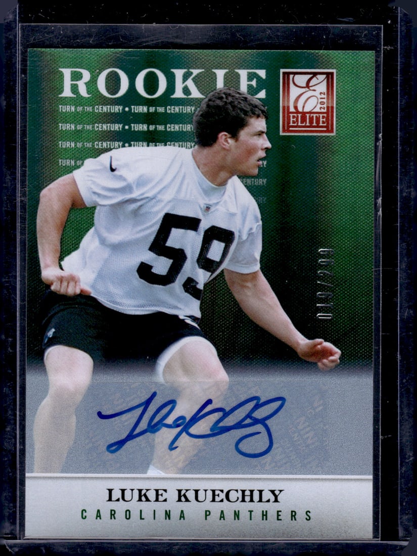 Luke Kuechly Rookie Auto /299 2012 Panini Elite #114 Carolina Panthers (1 of 2)