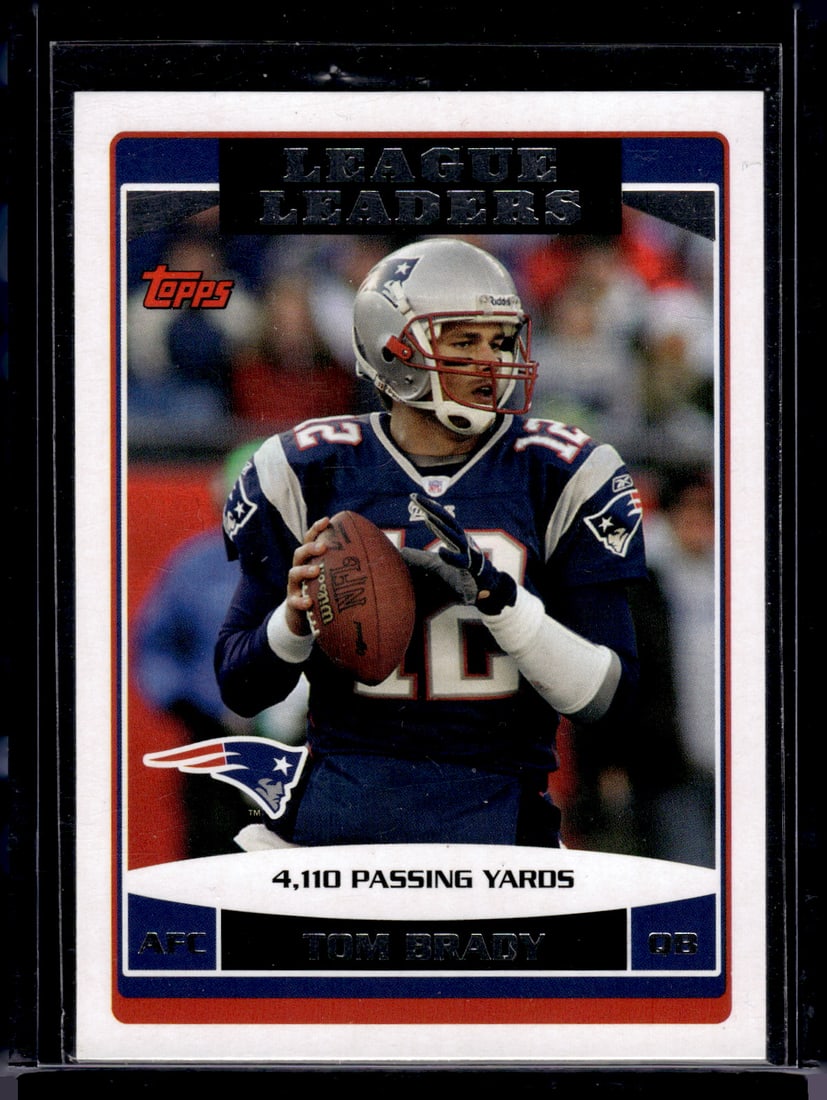 Tom Brady League Leaders 2006 Topps #280 New England Patriots (1 of 2)