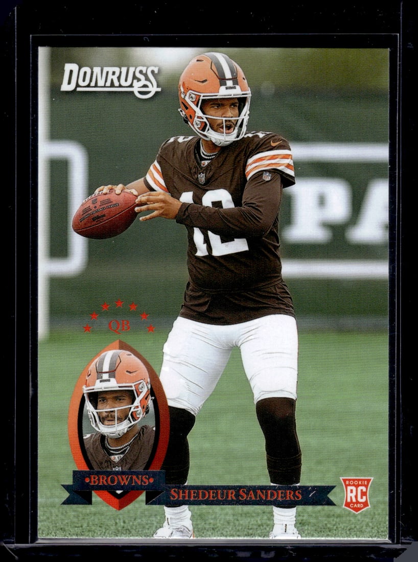 Shedeur Sanders Rookie Card Retro 2025 Donruss #2 Cleveland Browns (1 of 2)