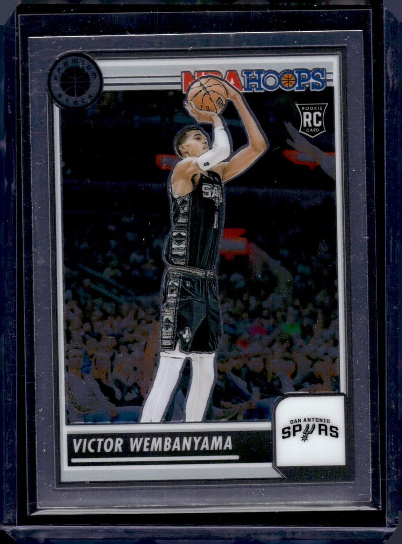 Victor Wembanyama Rookie Card 2023-24 Premium Stock #108 San Antonio Spurs (1 of 2)