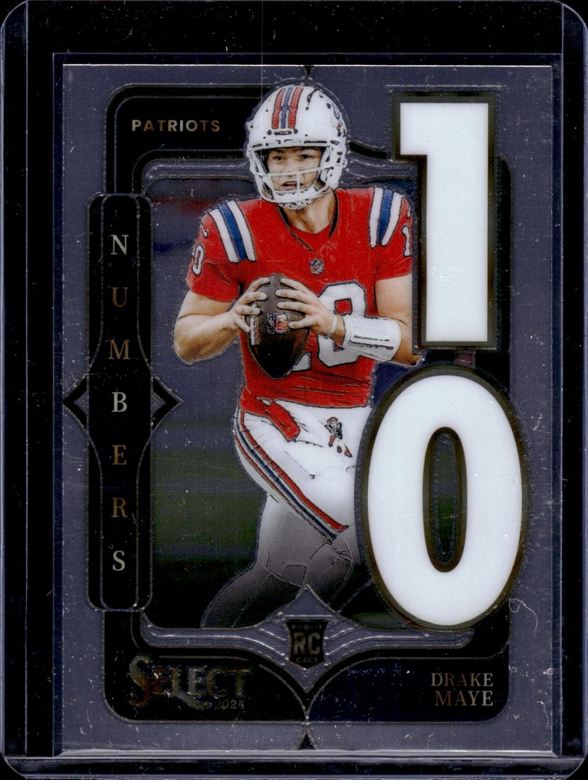 Drake Maye Rookie Card Numbers 2024 Select #20 New England Patriots (1 of 2)
