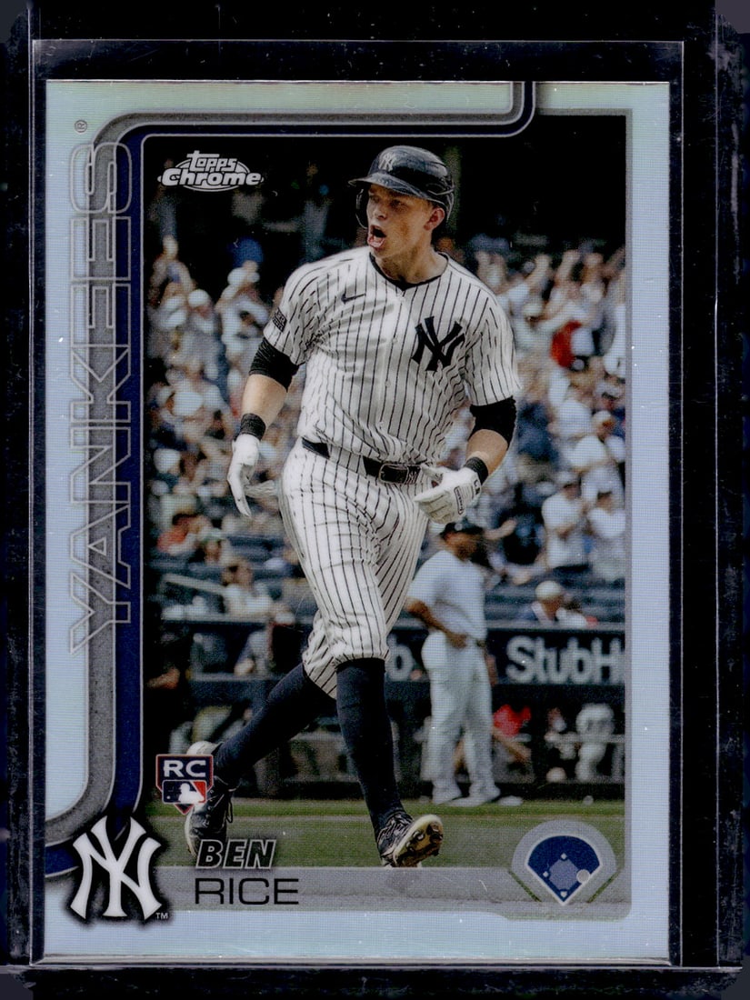 Ben Rice Rookie Card Refractor 2025 Topps Chrome #139 New York Yankees (1 of 2)