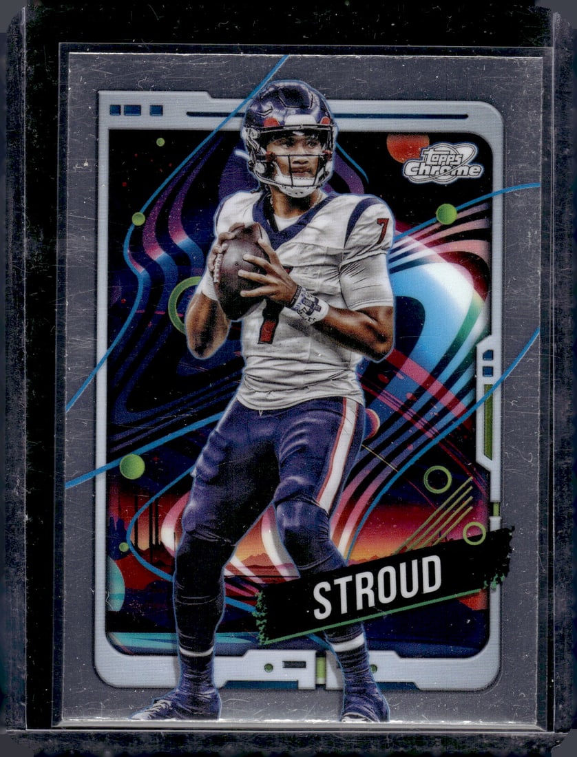 Cj Stroud 2024 Topps Chrome Cosmic #40 Houston Texans (1 of 2)